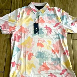 WILLIAM MURRAY PERFORMANCE HAPPY HANDS CLUB GOLF SHIRT